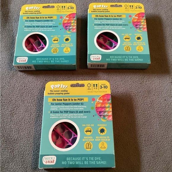 Pop It! Game set of 3 NEW - Picture 2 of 2